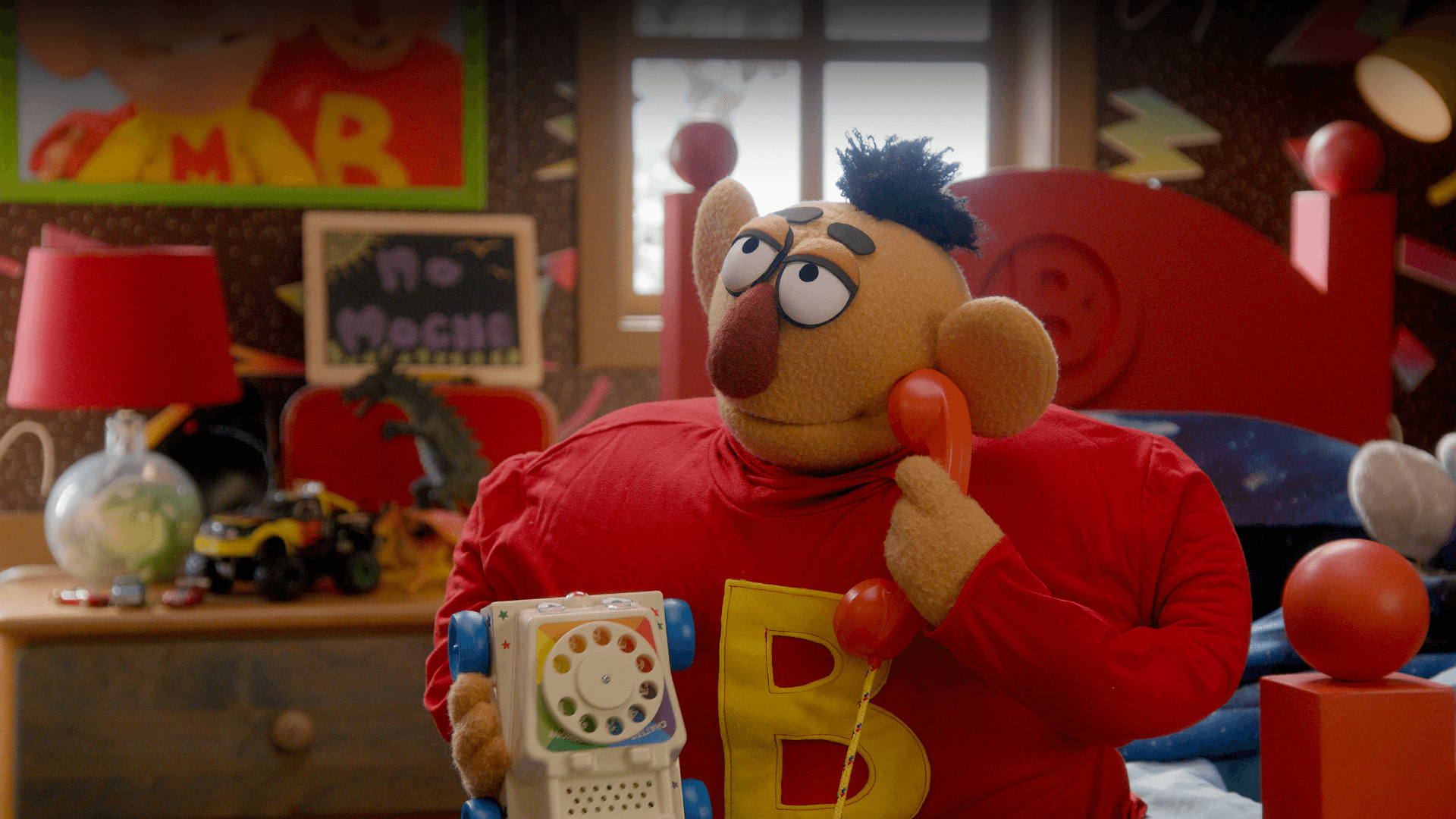 Tim Heidecker portrays Brad, a puppet making a prank phone call on Comedy Central's Crank Yankers, edited by Todd Bishop